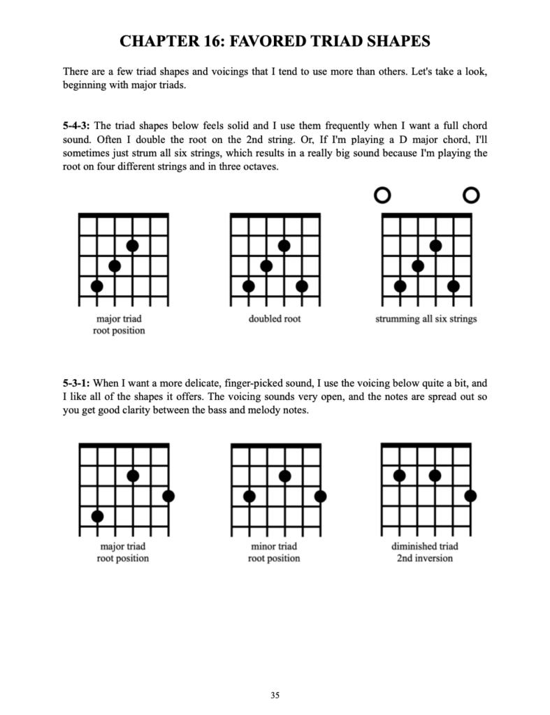 Open D Tuning - Triads - Chords